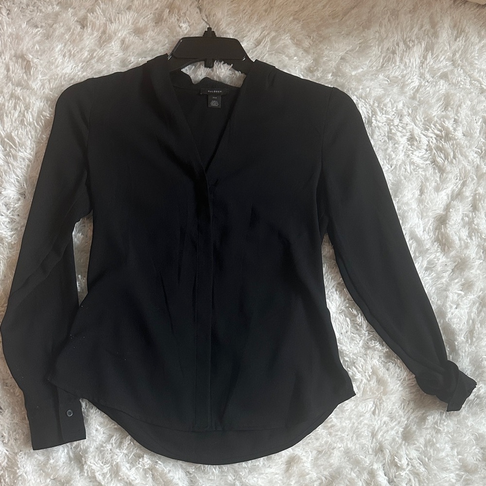 Halogen Classic Black Blouse